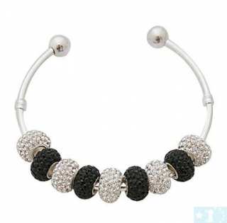 Grossiste, fournisseur et fabricant CB38/bracelet bicolore plaque argent et crystal