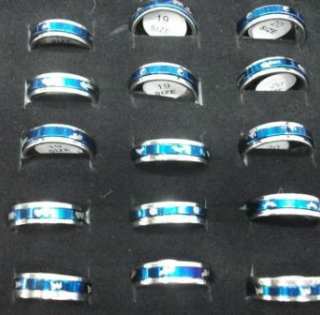 LOT 50 BAGUES ACIER INOXYDABLE BGA41