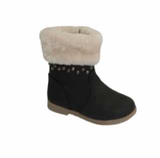 Bottines fourrées cloutées