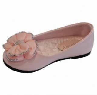 Ballerines filles ornées de nœuds à strass