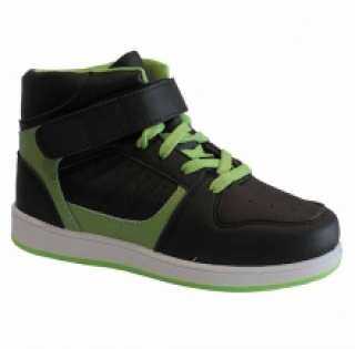 Baskets montantes bicolores avec perforations