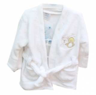 Peignoir polaire bébé avec motif brodé