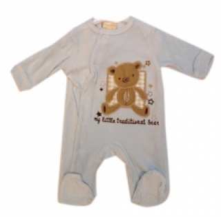 Grenouillère bébé ornée de motif brodé