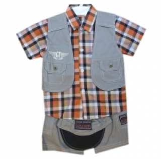 Ensemble bermuda quatre pièces pour bébé garçon