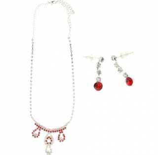 Parure élégante incrustée de pierres