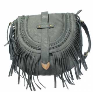 Sac à bandoulière style ethnique à franges
