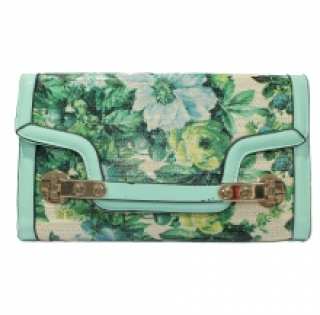 Pochette enveloppe imprimée fleurie