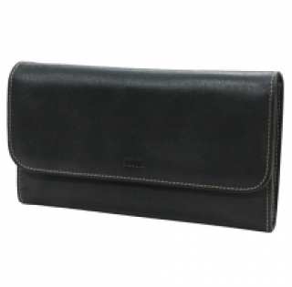 Portefeuille en cuir avec intérieur multicolore