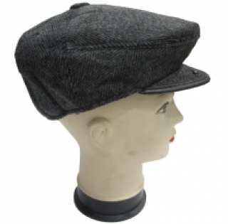 Béret casquette avec bouton-pression