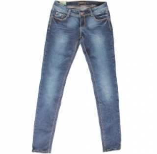 Joli Jeans slim délavé avec braguette boutonnnée