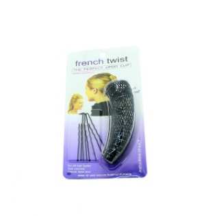 French twist avec une corne et 4 épingles pour un chignon banane parfait