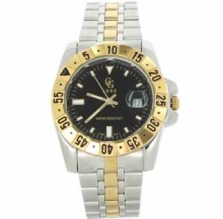 Montre en métal pour homme avec boîtier gradué