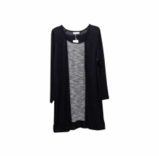 Pull grande taille femme avec doublure et empiècement en voile