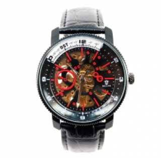 Jolie montre bracelet avec cadran transparent