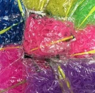 Élastiques fluorescents à tisser