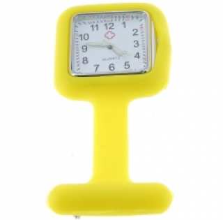 Montre d'infirmière format carré avec fermoir épinglé