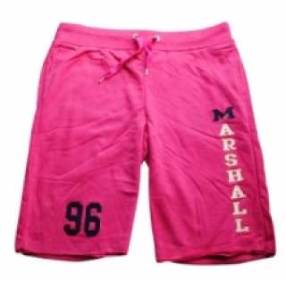 Short sport homme molletonné avec lien à nouer à la taille et logo Marshall 96 floqué devant