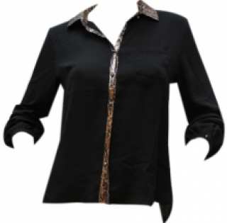 Chemise femme avec empiècement serpent