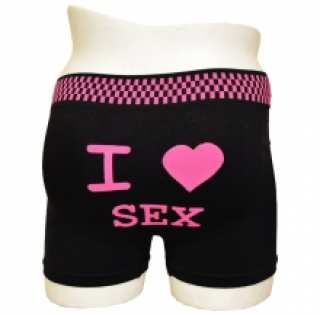 Boxer homme inscrit I love sex