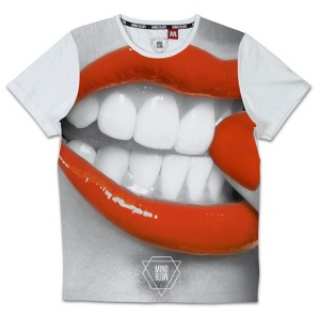 T-shirt homme avec motif lèvre