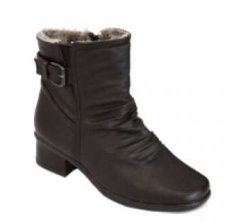 Jolies bottines fourrées avec bout carré