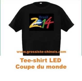 T-shirt LED coupe du monde