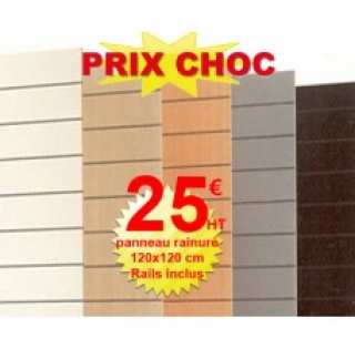 Panneaux rainuré inclus rails en alu