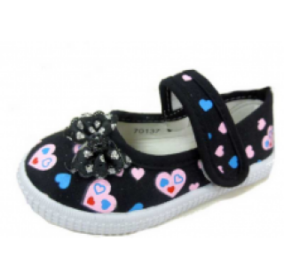 Sandale à scratch coeur   Réf 9190