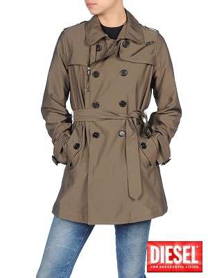 GOOKA Trench Automne/hiver de marque DIESEL femme