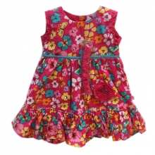 Robe liberty bébé avec bandeau assorti