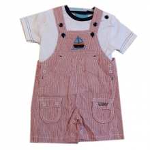 Ensemble salopette et t-shirt pour bébé garçon