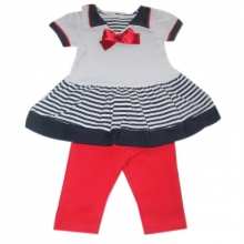 Ensemble style marin deux pièces pour bébé fille