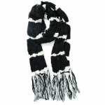 Écharpe bicolore à franges pour femme