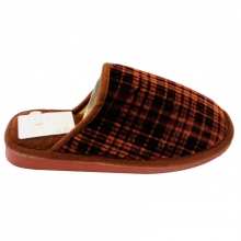 Pantoufles homme imprimées carreaux