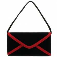 Sac de soirée enveloppe avec liseré contrastant
