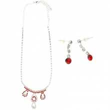 Parure élégante incrustée de pierres