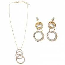 Parure fashion incrustée de strass