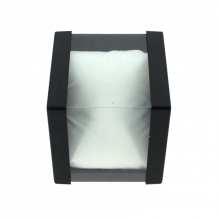 Boîte à bijoux transparente avec coussinet