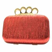 Sac de soirée avec bague strass pour 4 doigts