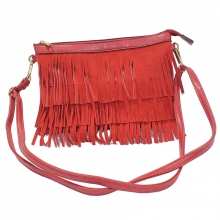 Sac à main à franges avec bandoulière amovible