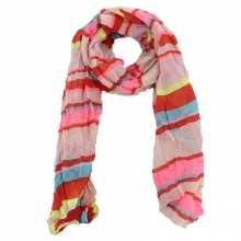 Jolie écharpe à rayures multicolores