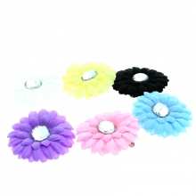 Pince bec pour cheveux avec motif marguerite