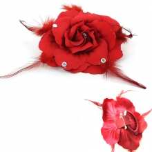 Élastiques cheveux fleur incrustée de strass