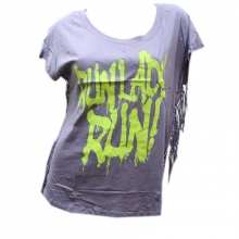 T-shirt à franges avec manches chauve-souris