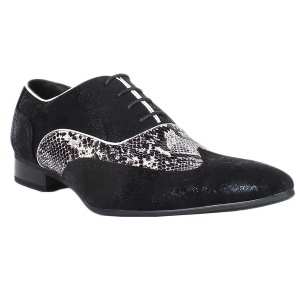 Chaussures de ville bicolores reptiles pour homme