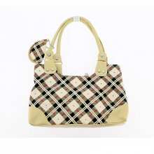 Petit sac à main à carreaux avec porte-monnaie