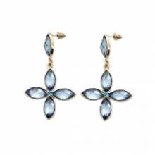 Boucles d’oreilles fashions parrées de pierres