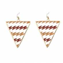 Boucles d’oreilles fantaisies rectangulaires 