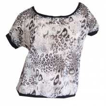 Top splendide imprimé léopard