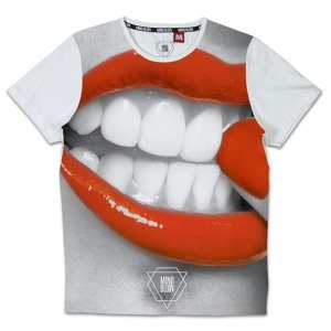 T-shirt homme avec motif lèvre